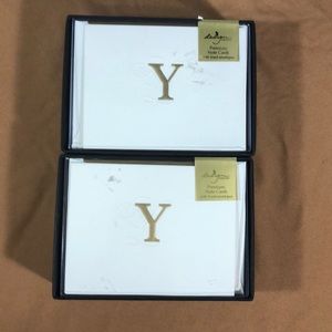 Design Serifina  “Y” Note Cards, 24 total